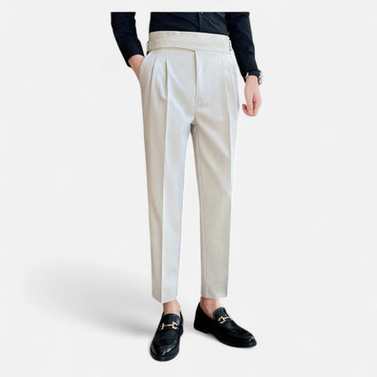 Mireve | Pantalon Taille Haute Ceinturé pour Homme
