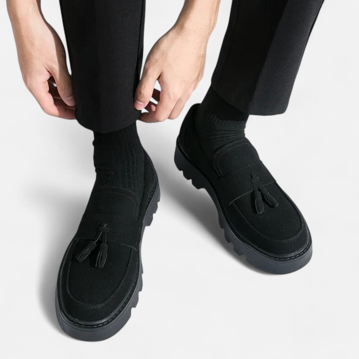 Mireve | Mocassins en Daim à Semelle Épaisse pour Homme