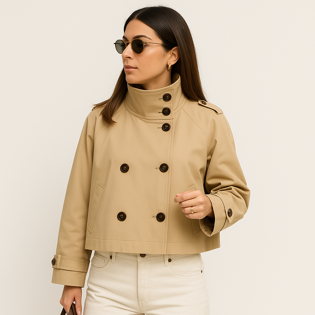 Mireve | Trench-coat boutonné en daim pour femme