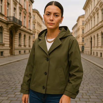 Mireve | Trench-coat de luxe à manches longues et revers pour femme