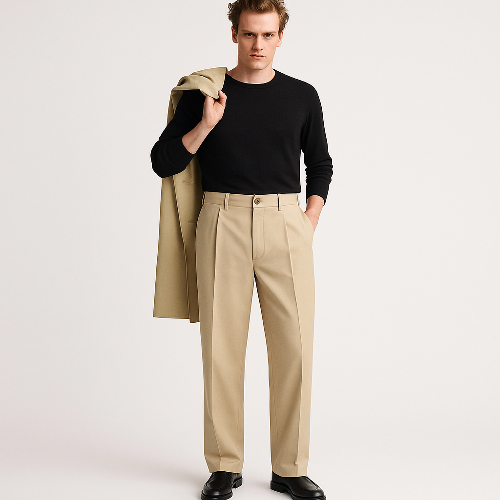 Mireve | Pantalons décontractés coupe droite pour hommes pour l'automne
