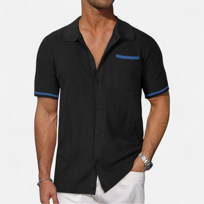 Mireve | Chemise Décontractée Homme à Manches Courtes – Élégance Aérée, Confort Estival