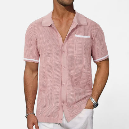 Mireve | Chemise Décontractée Homme à Manches Courtes – Élégance Aérée, Confort Estival