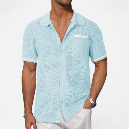Mireve | Chemise Décontractée Homme à Manches Courtes – Élégance Aérée, Confort Estival