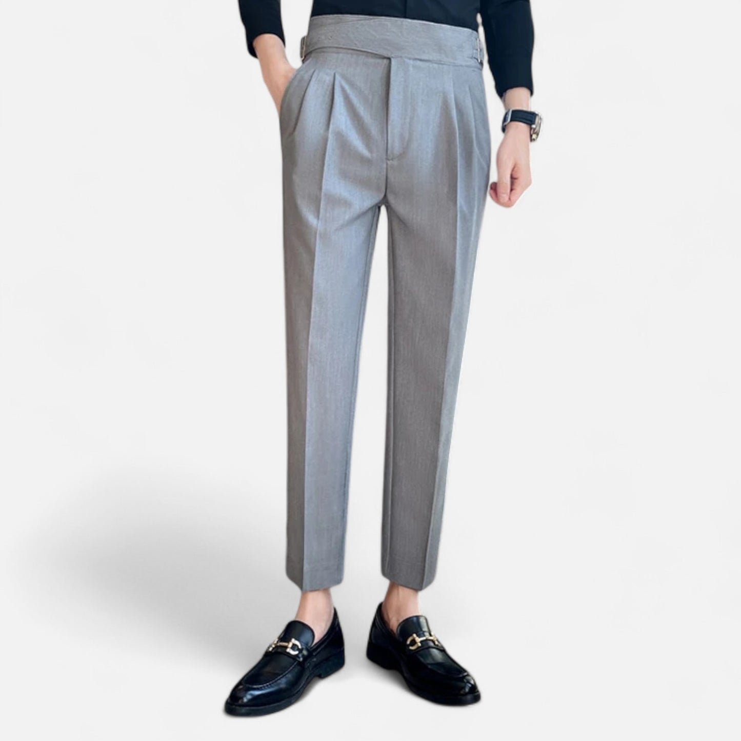 Mireve | Pantalon Taille Haute Ceinturé pour Homme