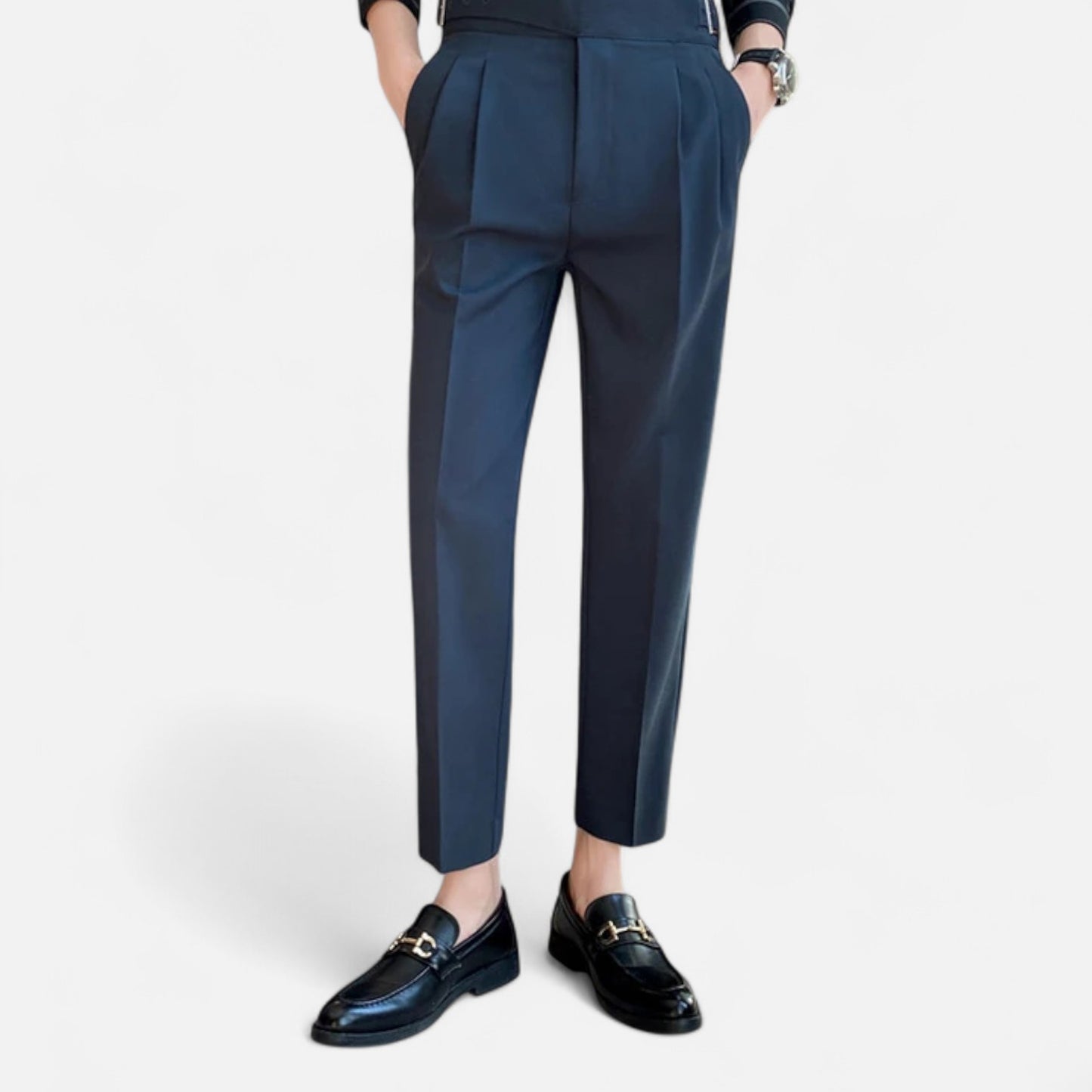 Mireve | Pantalon Taille Haute Ceinturé pour Homme