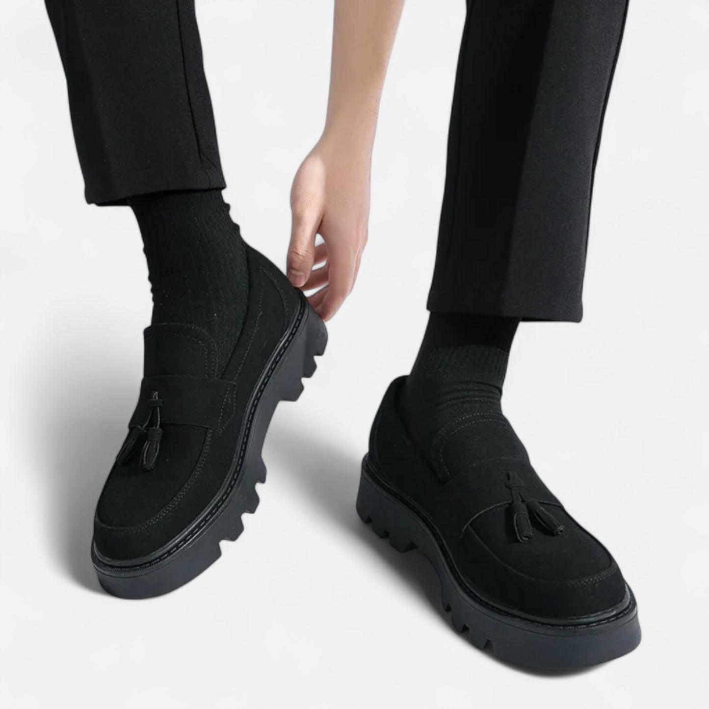 Mireve | Mocassins en Daim à Semelle Épaisse pour Homme