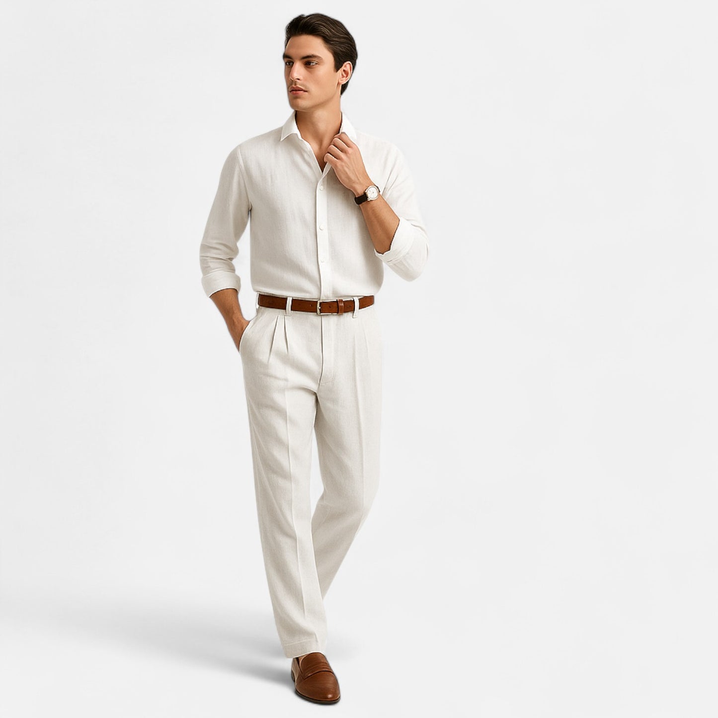 Mireve | Pantalon Vintage en Coton pour Homme