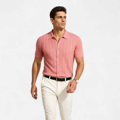 Mireve | Chemise Décontractée Homme à Manches Courtes – Élégance Aérée, Confort Estival