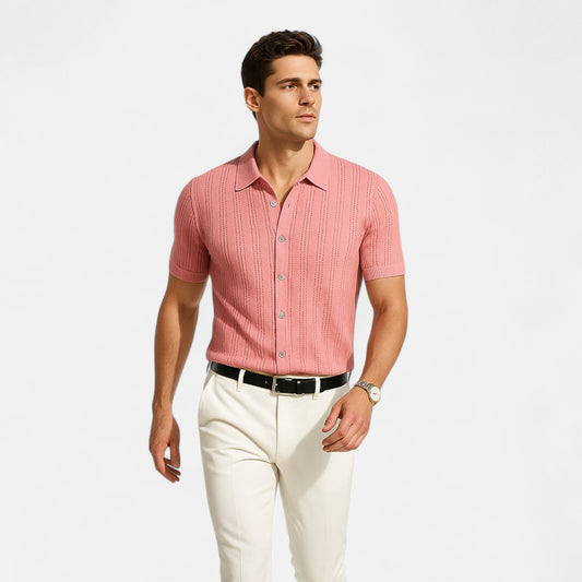 Mireve | Chemise Décontractée Homme à Manches Courtes – Élégance Aérée, Confort Estival