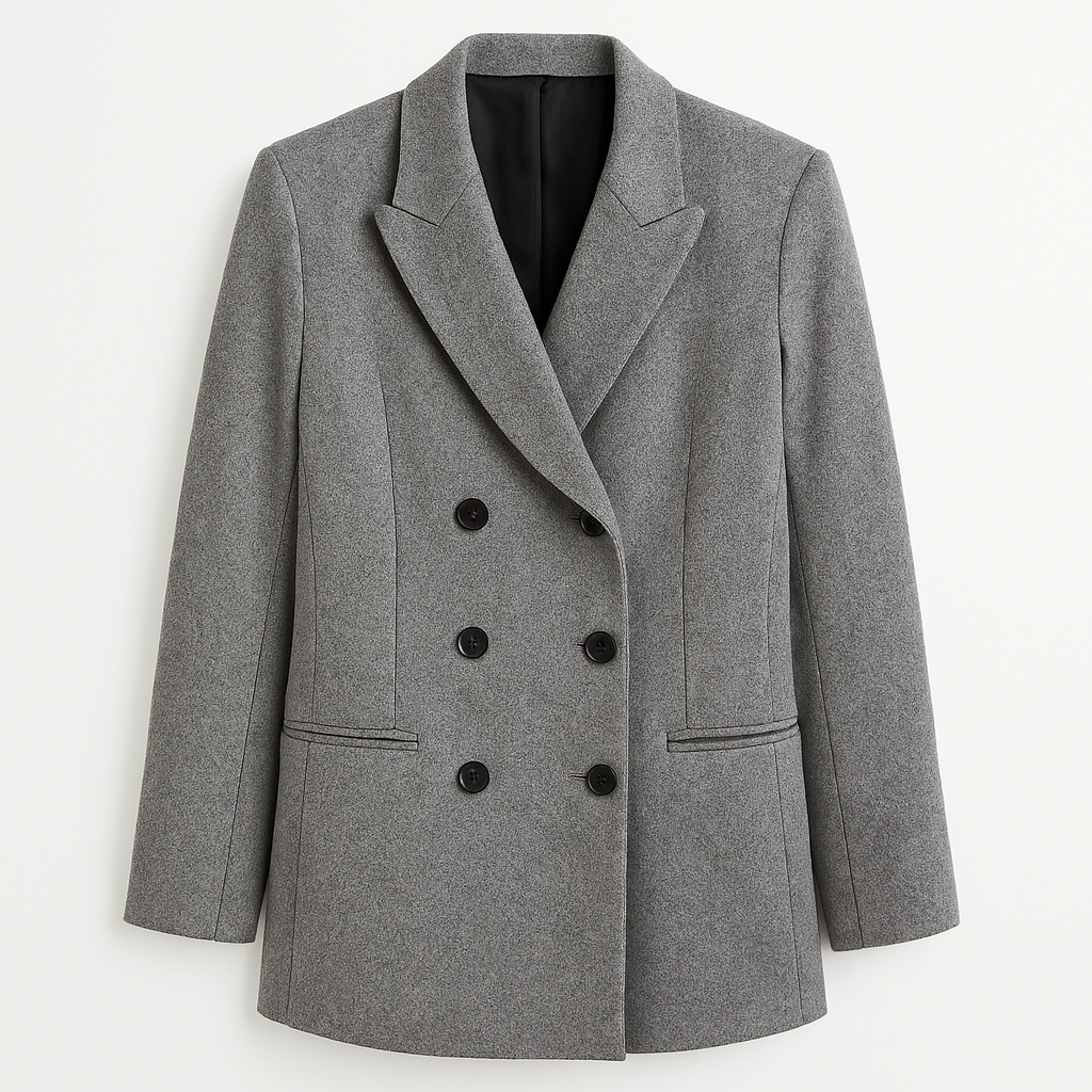 Mireve | Manteau femme à double boutonnage en laine mélangée