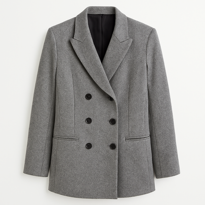 Mireve | Manteau femme à double boutonnage en laine mélangée