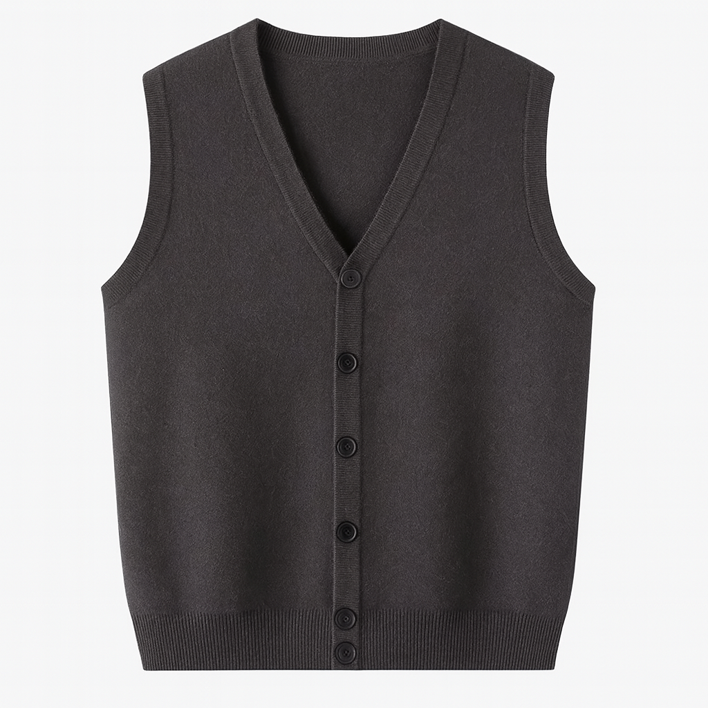 Mireve | Cardigan sans manches en tricot de luxe pour homme