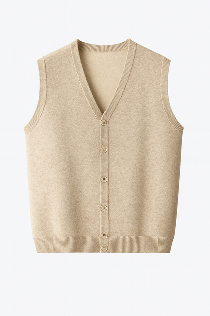 Mireve | Cardigan sans manches en tricot de luxe pour homme