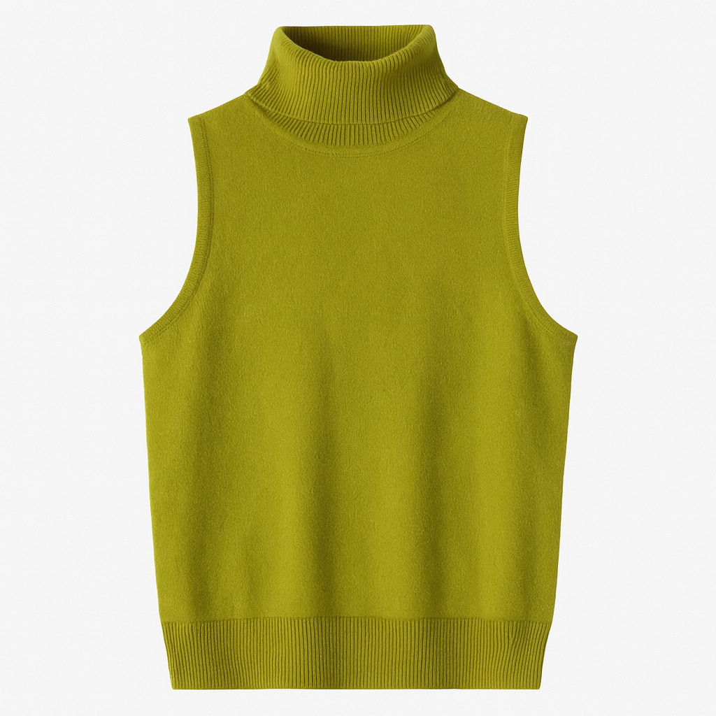Mireve | Pull col montant en tricot sans manches pour femme