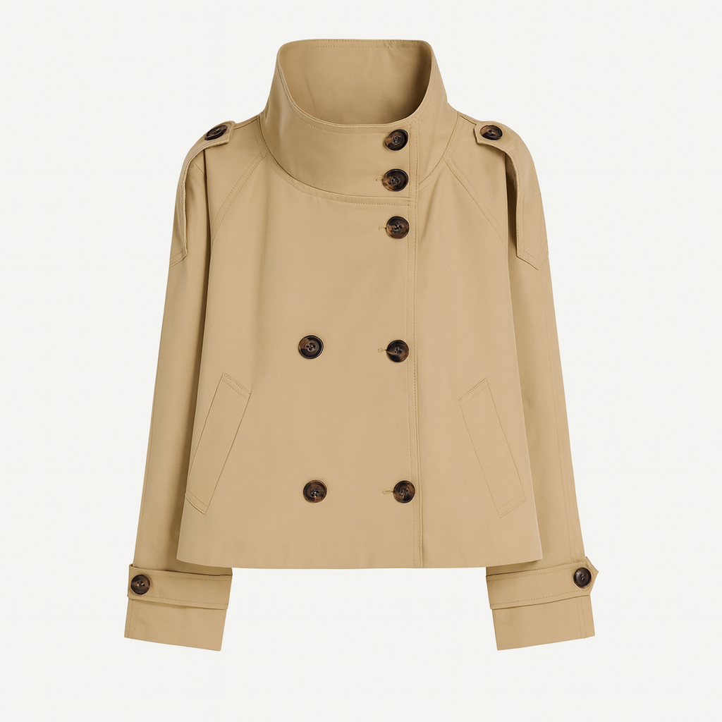 Mireve | Trench-coat boutonné en daim pour femme