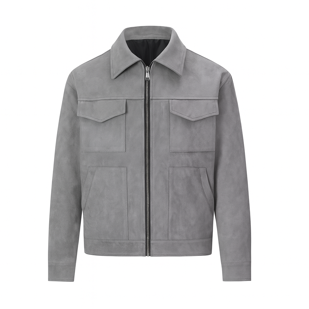 Mireve | Veste en daim surdimensionnée de style luxueux pour homme