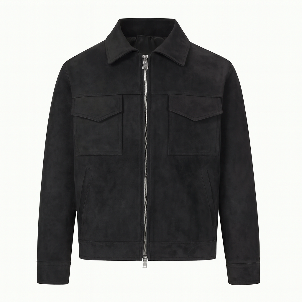 Mireve | Veste en daim surdimensionnée de style luxueux pour homme