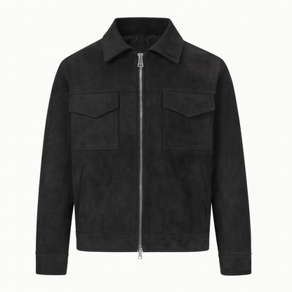 Mireve | Veste en daim surdimensionnée de style luxueux pour homme