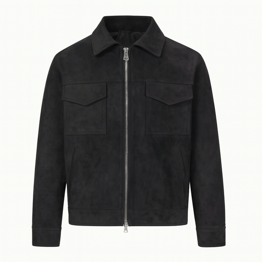 Mireve | Veste en daim surdimensionnée de style luxueux pour homme