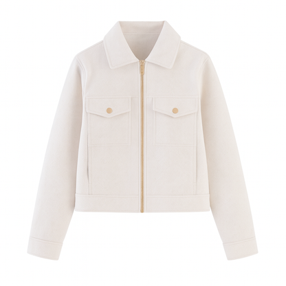 Mireve | Veste zippée à manches longues et revers souples