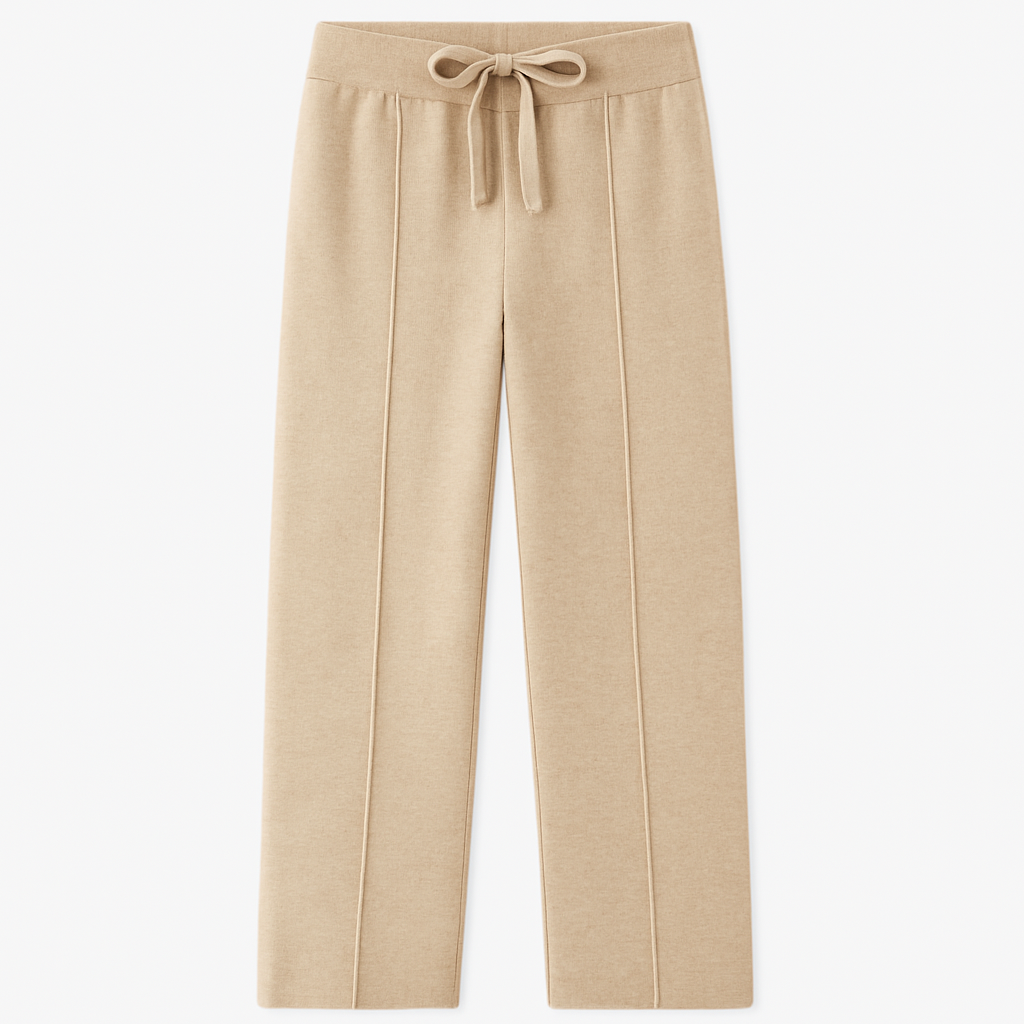 Mireve | Chameau Pantalon décontracté taille haute en cachemire pour femme