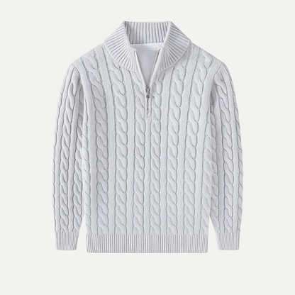 Mireve | Pull tricoté demi-zip pour homme