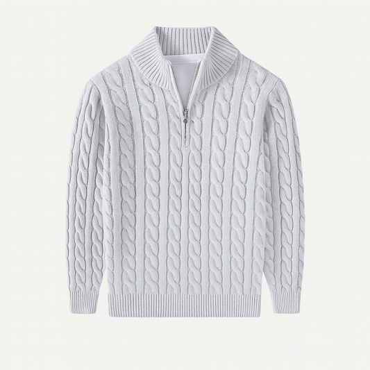 Mireve | Pull tricoté demi-zip pour homme
