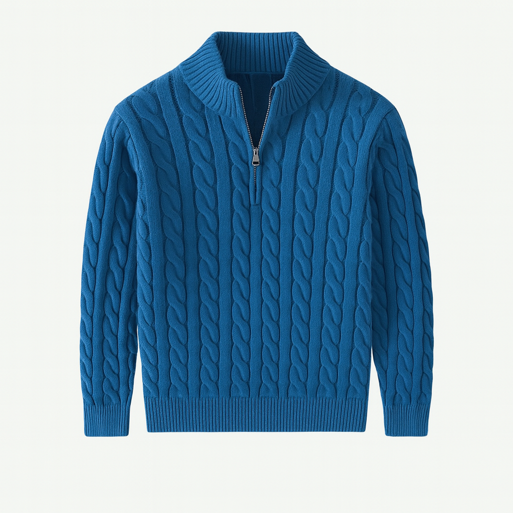 Mireve | Pull tricoté demi-zip pour homme