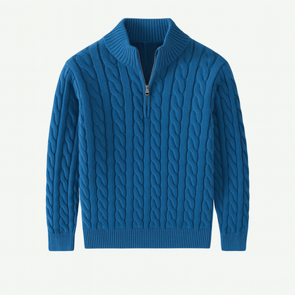 Mireve | Pull tricoté demi-zip pour homme