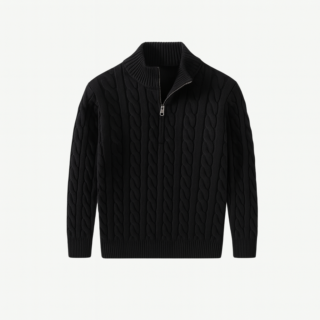 Mireve | Pull tricoté demi-zip pour homme