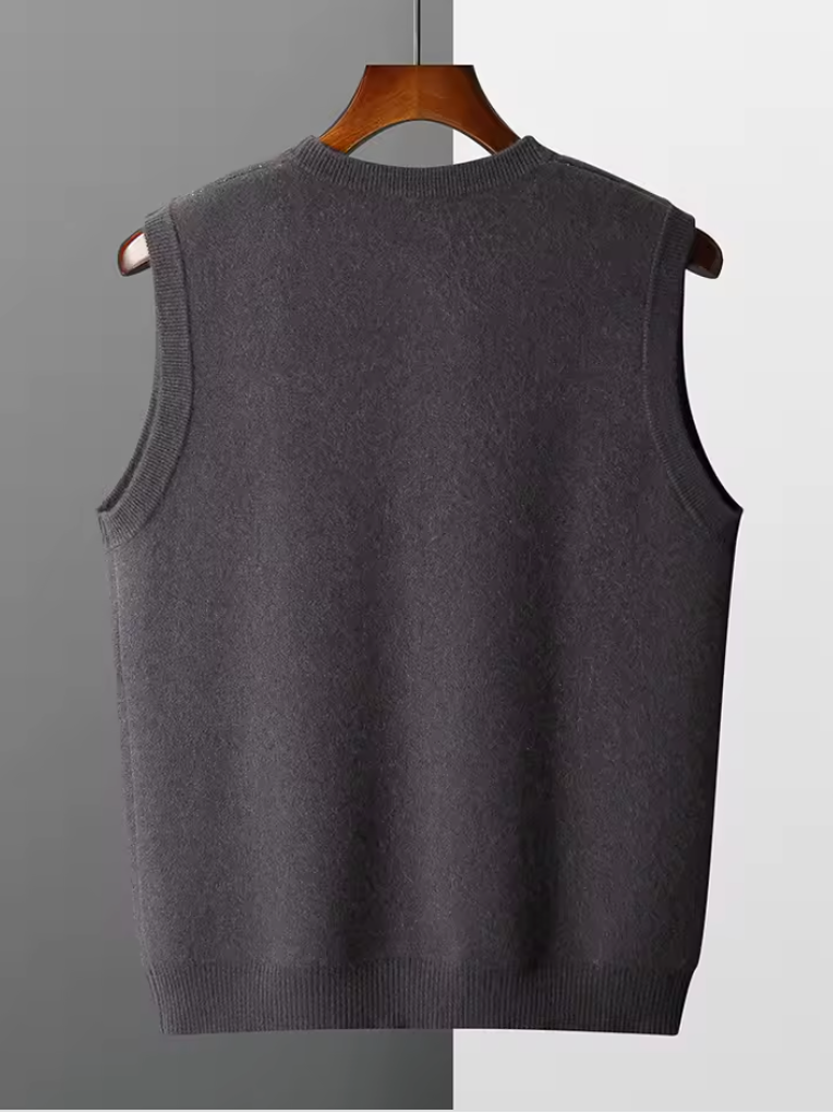 Mireve | Cardigan sans manches en tricot de luxe pour homme