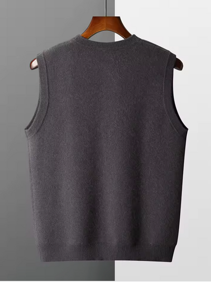 Mireve | Cardigan sans manches en tricot de luxe pour homme