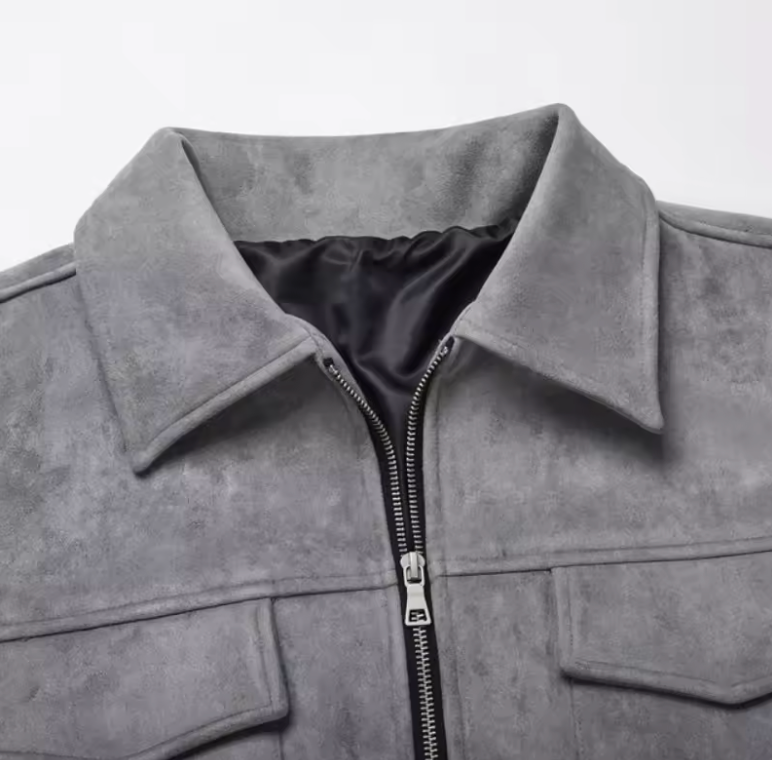 Mireve | Veste en daim surdimensionnée de style luxueux pour homme