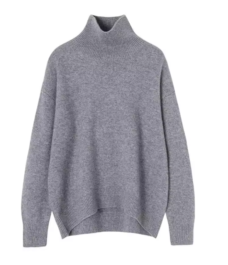 Mireve | Pull tricoté à col montant en cachemire pour femme