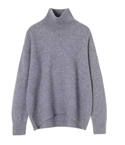 Mireve | Pull tricoté à col montant en cachemire pour femme