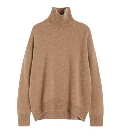 Mireve | Pull tricoté à col montant en cachemire pour femme