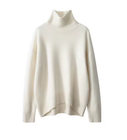 Mireve | Pull tricoté à col montant en cachemire pour femme