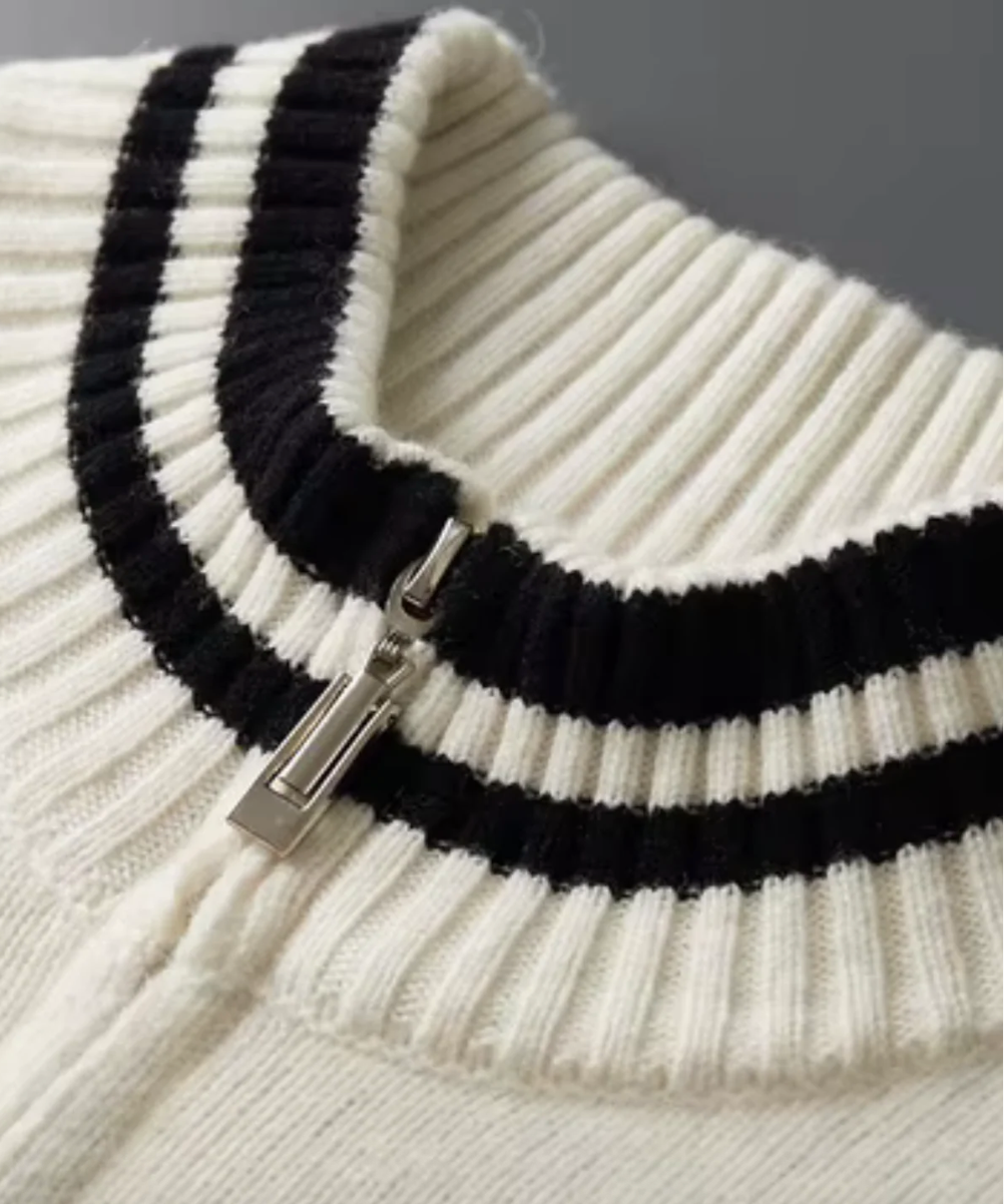 Mireve | Cardigan bicolore en pure laine Merone pour homme