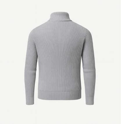 Mireve | Gris Cardigan zippé en cachemire pour homme