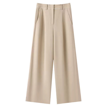 Mireve | Pantalon large taille haute en laine mélangée pour femme