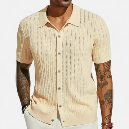 Mireve | Chemise Décontractée Homme à Manches Courtes – Élégance Aérée, Confort Estival