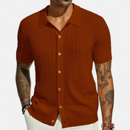 Mireve | Chemise Décontractée Homme à Manches Courtes – Élégance Aérée, Confort Estival