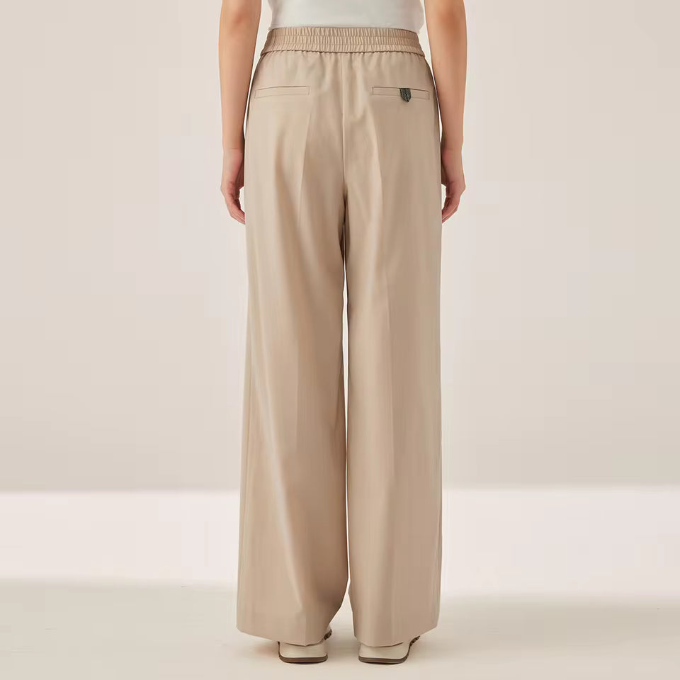 Mireve | Pantalon taille élastique avec poches pour femme