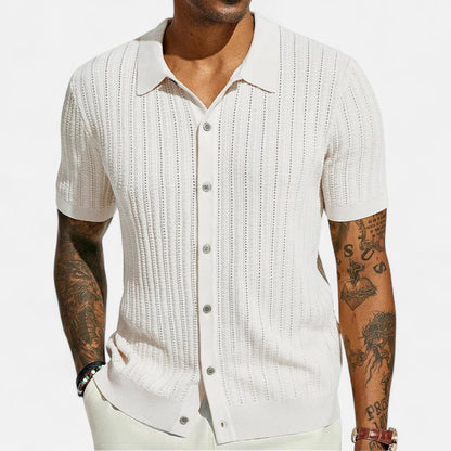 Mireve | Chemise Décontractée Homme à Manches Courtes – Élégance Aérée, Confort Estival